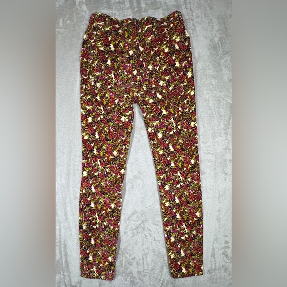 Free People Sun Chaser Floral Cream High Rise Button Fly Corduroy Retro Pants 25 - Picture 12 of 16